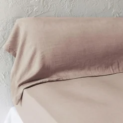 EMINZA Taie de traversin lyocell Tencel™ lavé (27 x 185 cm) Olivia blush Rose Clearance