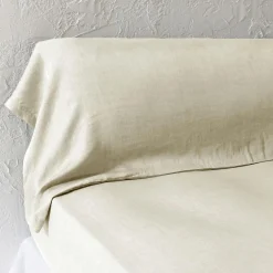 EMINZA Taie de traversin lyocell Tencel™ lavé (27 x 185 cm) Olivia pampa Beige Sale