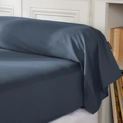 EMINZA Taie de traversin percale de coton (L185 cm) Cali Bleu marine Online