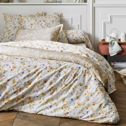 TRADILINGE Taie de traversin percale de coton (L200 cm) Bel amour Jaune Hot