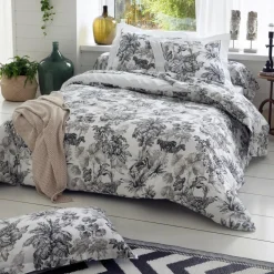 TRADILINGE Taie de traversin satin de coton (L200 cm) Savane e Noir Best