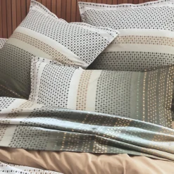 TRADILINGE Taie d'oreiller carrée coton (65 x 65 cm) Niagara Vert kaki New