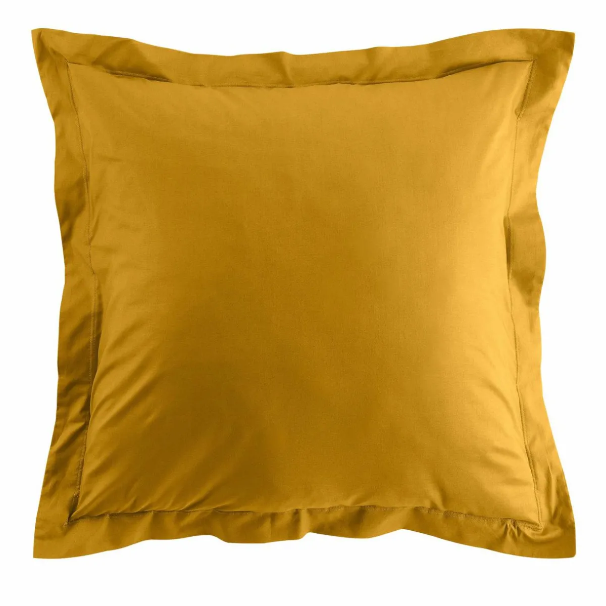 DOUCEUR D'INTERIEUR Taie d'oreiller carrée coton bio (63 x 63 cm) Biolina Jaune ocre Online