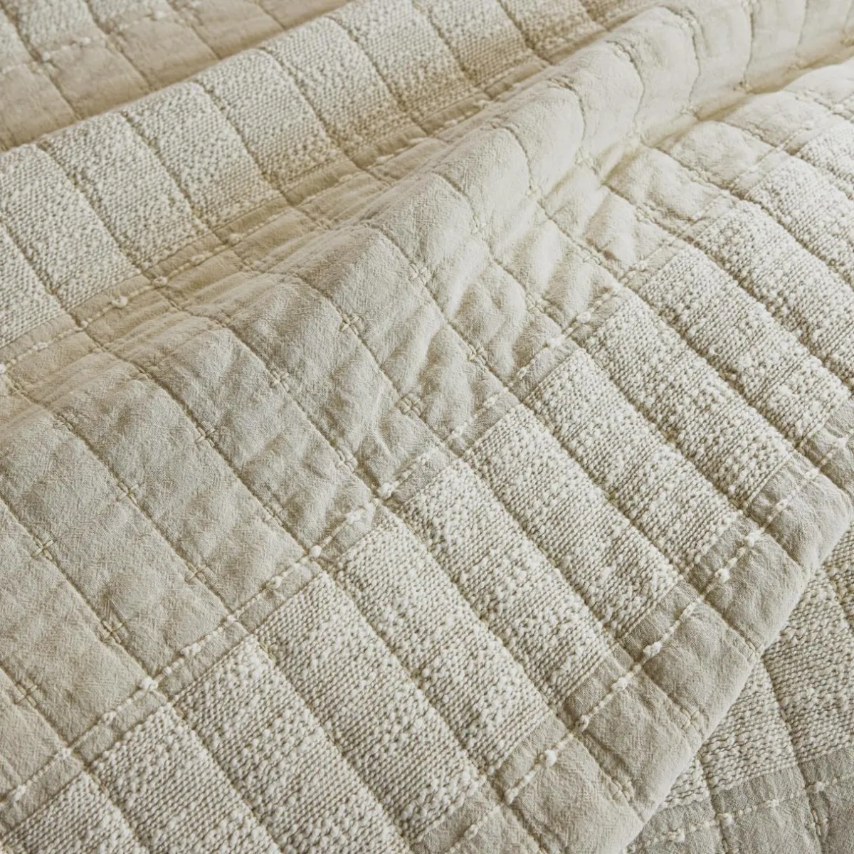 EMINZA Taie d'oreiller carrée coton (60 x 60 cm) Lena sable Beige
