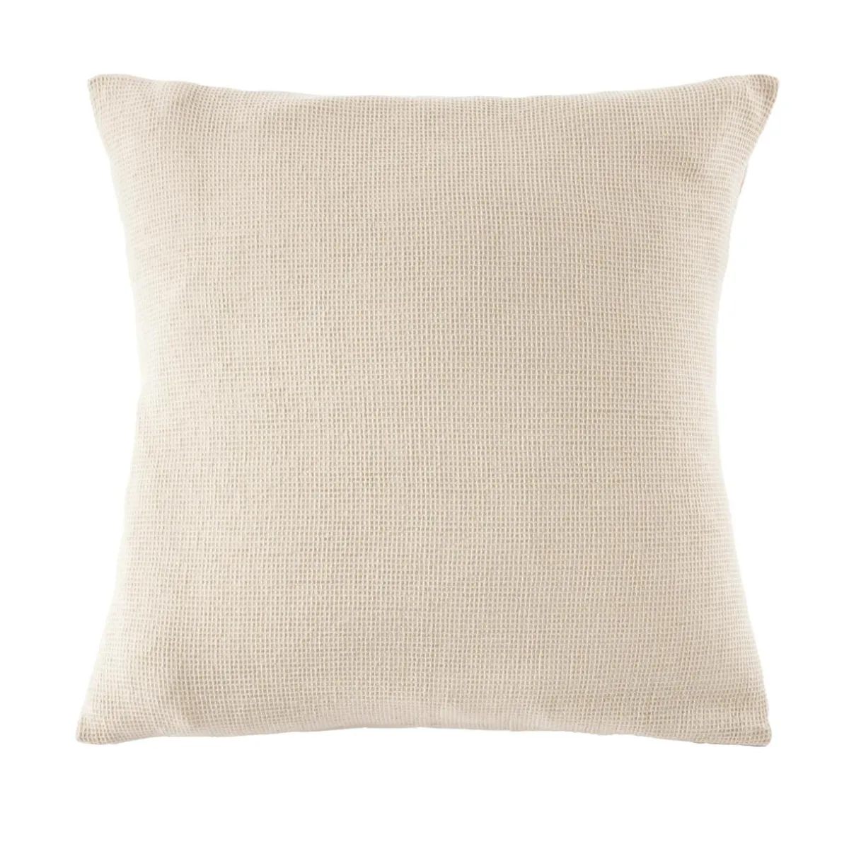 EMINZA Taie d'oreiller carrée coton nid d'abeille (80 x 80 cm) Eva Beige Discount