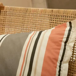 TRADI LINGE Taie d'oreiller carrée coton lavé (65 x 65 cm) Hugo Corail Orange Outlet