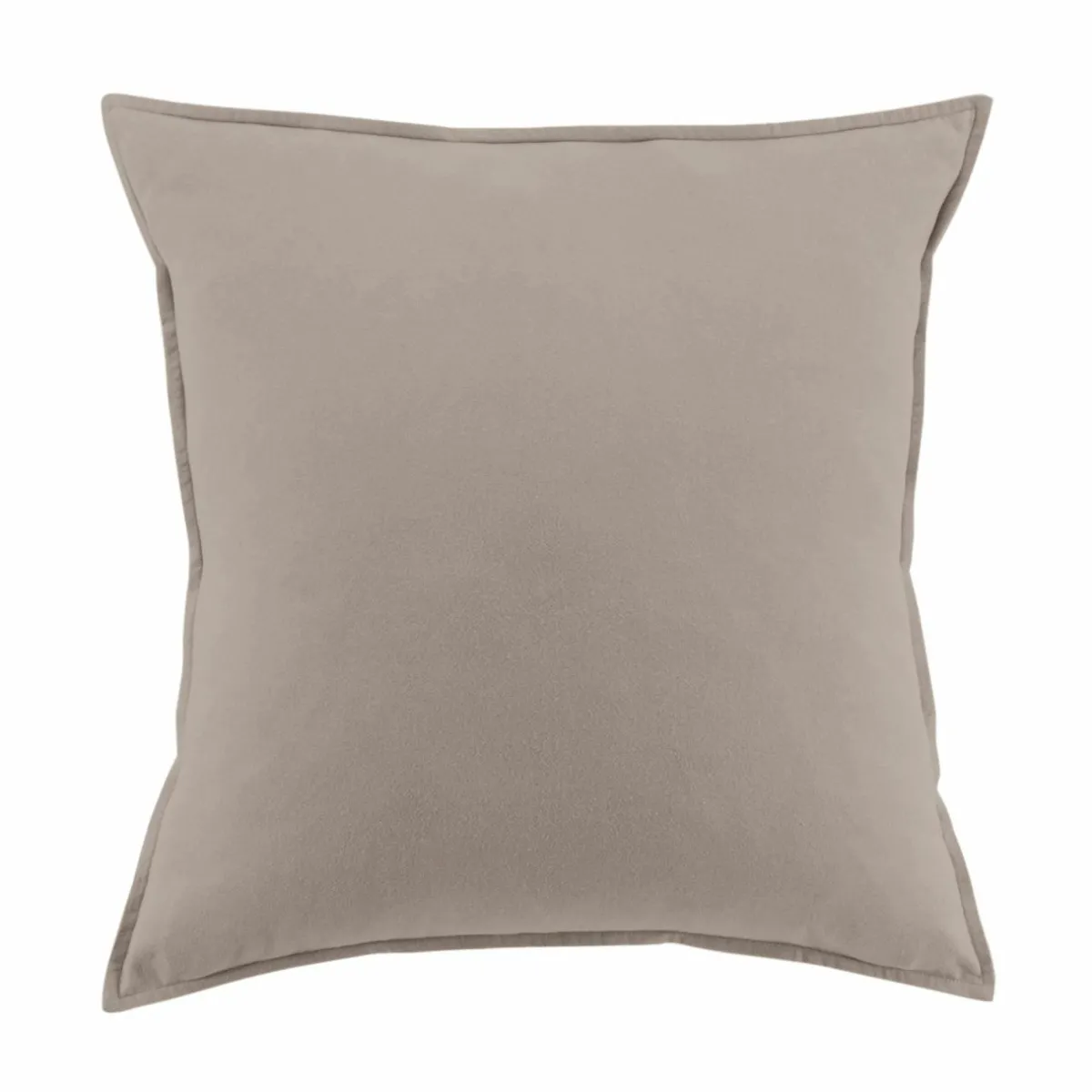 EMINZA Taie d'oreiller carrée flanelle de coton (80 x 80 cm) Nina Ficelle Hot