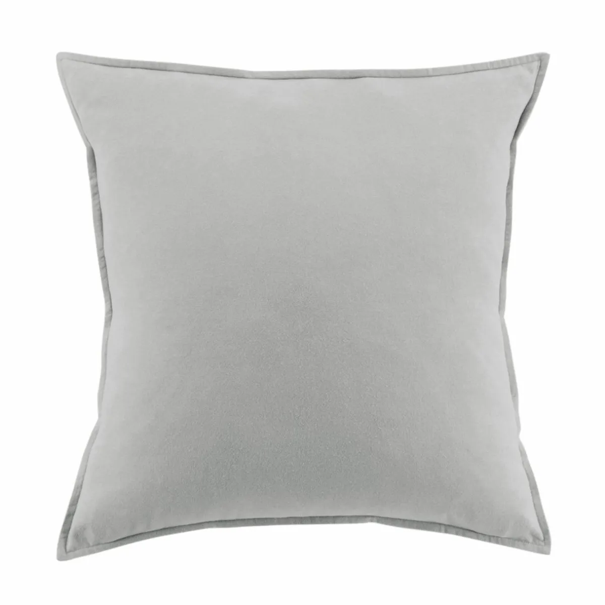 EMINZA Taie d'oreiller carrée flanelle de coton (80 x 80 cm) Nina Gris clair Clearance