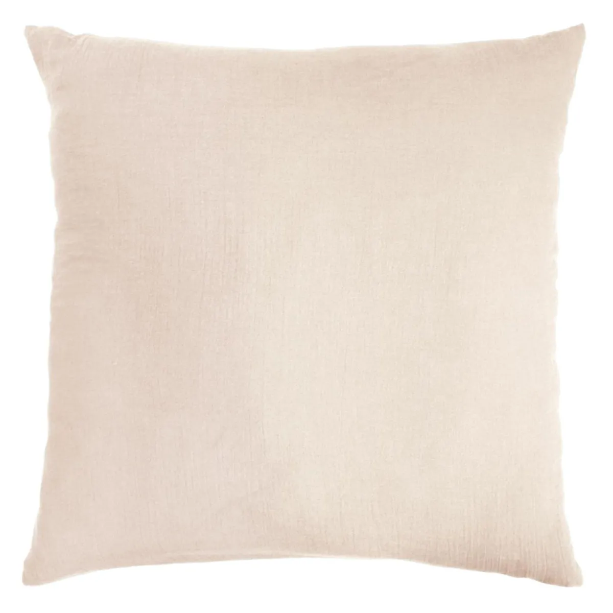 EMINZA Taie d'oreiller carrée gaze de coton (80 x 80 cm) Gaïa Rose poudré New