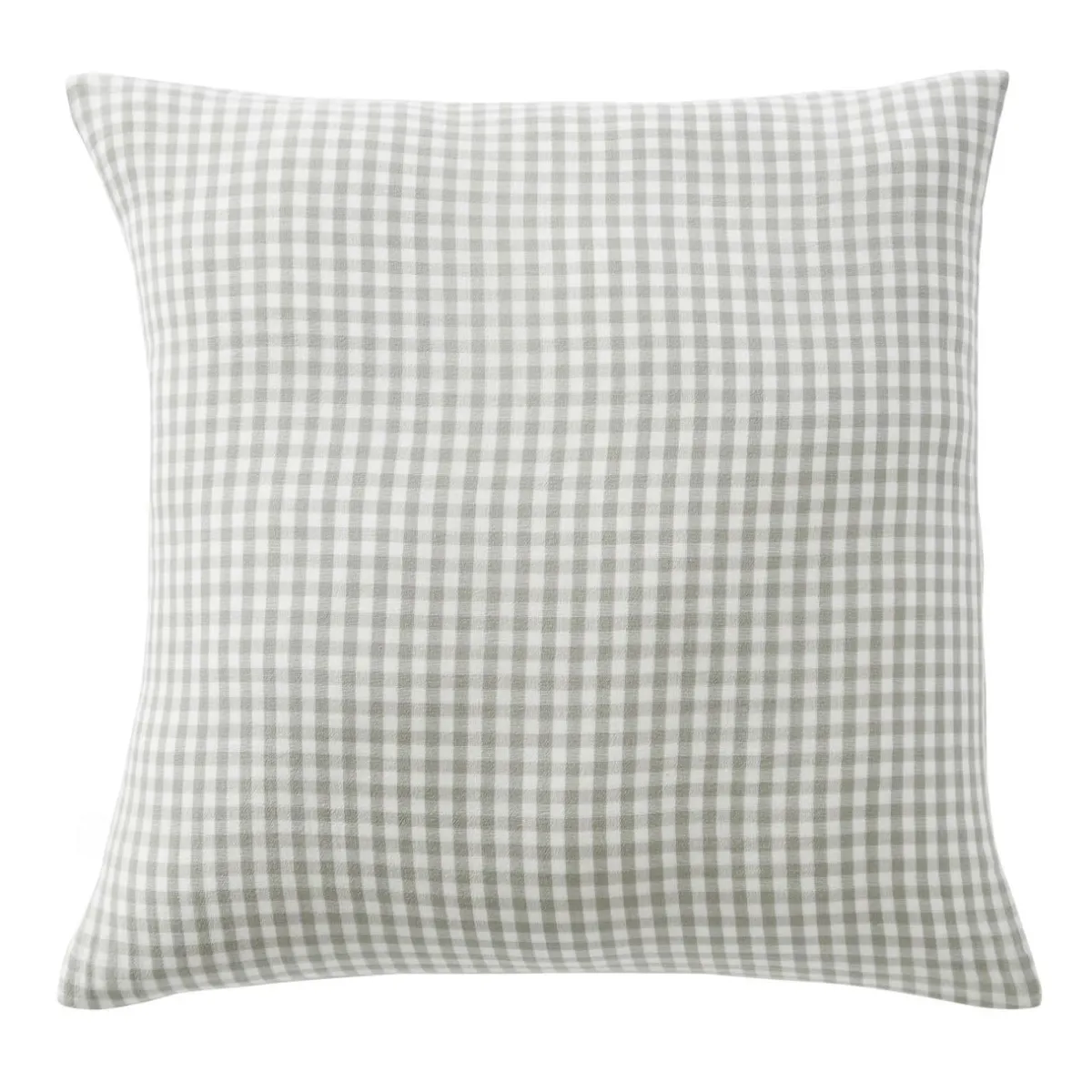 EMINZA Taie d'oreiller carrée gaze de coton (80 x 80 cm) Gaïa Vichy Vert eucalyptus Vichy eucalyptus Outlet