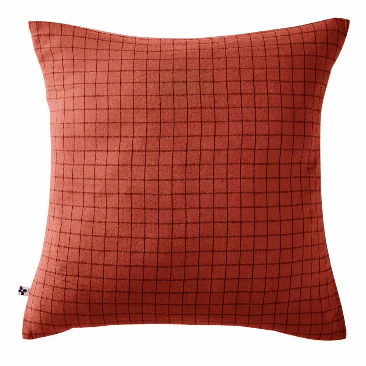 EMINZA Taie d'oreiller carrée gaze de coton (60 x 60 cm) Gaïa Mix Terracotta Best