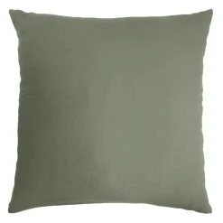 EMINZA Taie d'oreiller carrée gaze de coton (80 x 80 cm) Gaïa Vert romarin Online