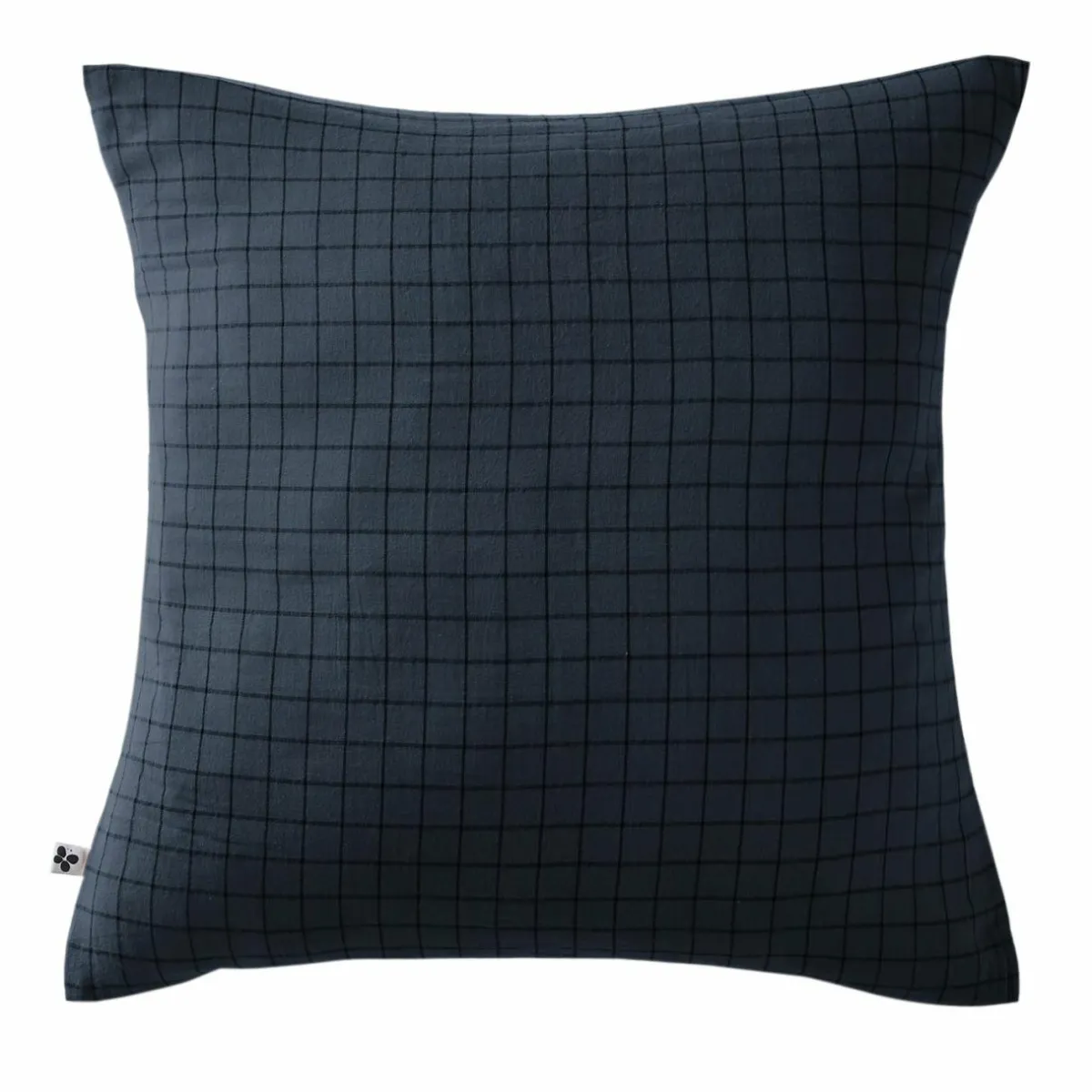 EMINZA Taie d'oreiller carrée gaze de coton (60 x 60 cm) Gaïa Mix Bleu nuit Best