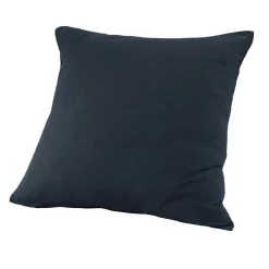 EMINZA Taie d'oreiller carrée gaze de coton (60 x 60 cm) Gaïa Bleu nuit Hot