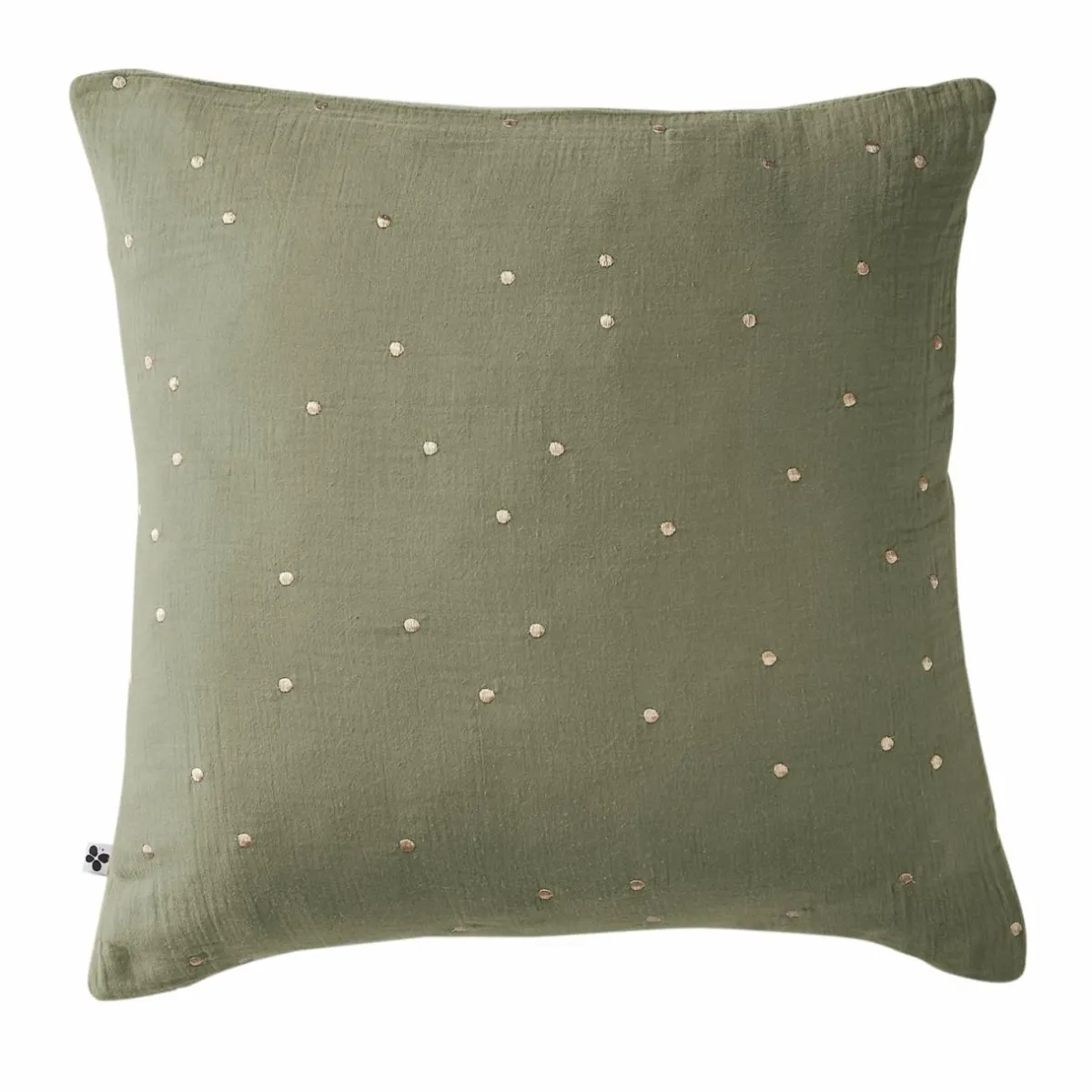 EMINZA Taie d'oreiller carrée gaze de coton (60 x 60 cm) Gaïa Chic Vert romarin Online