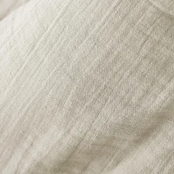 EMINZA Taie d'oreiller carrée gaze de coton (80 x 80 cm) Gaïa pampa Beige Hot