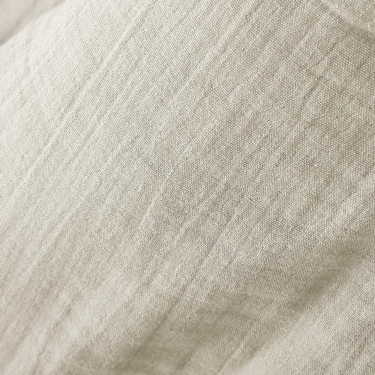 EMINZA Taie d'oreiller carrée gaze de coton (80 x 80 cm) Gaïa pampa Beige Hot