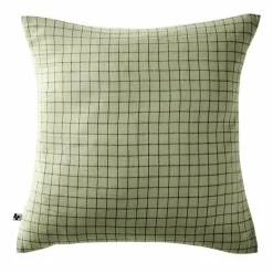 EMINZA Taie d'oreiller carrée gaze de coton (60 x 60 cm) Gaïa Mix Vert tilleul Outlet