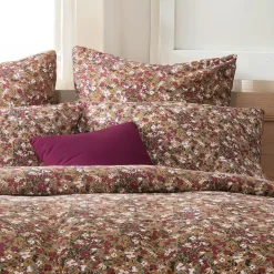 EMINZA Taie d'oreiller carrée gaze de coton (60 x 60 cm) Constance Camel Discount