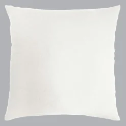 EMINZA Taie d'oreiller carrée gaze de coton (80 x 80 cm) Gaïa chantilly Blanc Clearance