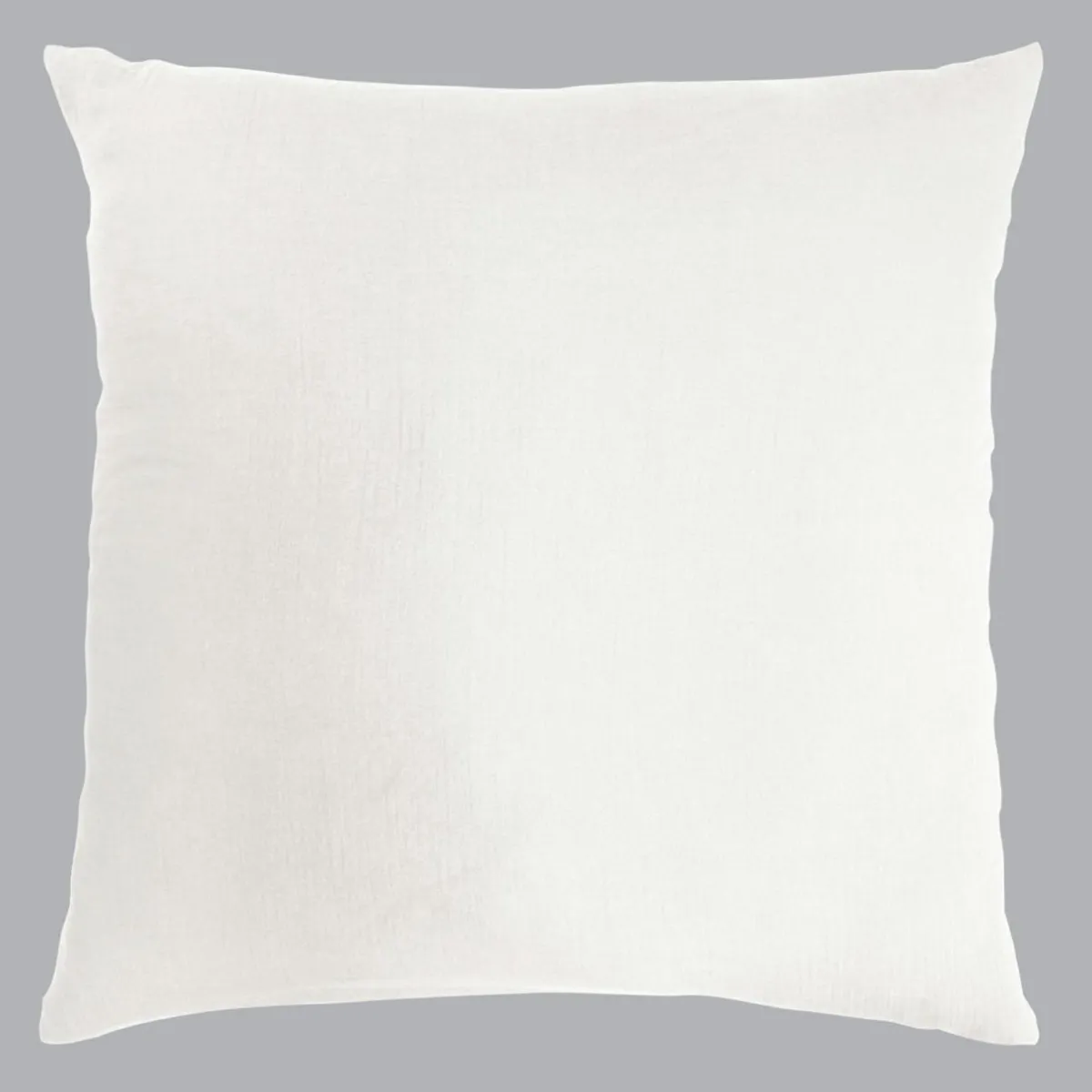 EMINZA Taie d'oreiller carrée gaze de coton (80 x 80 cm) Gaïa chantilly Blanc Clearance