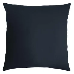 EMINZA Taie d'oreiller carrée gaze de coton (80 x 80 cm) Gaïa Bleu nuit Sale