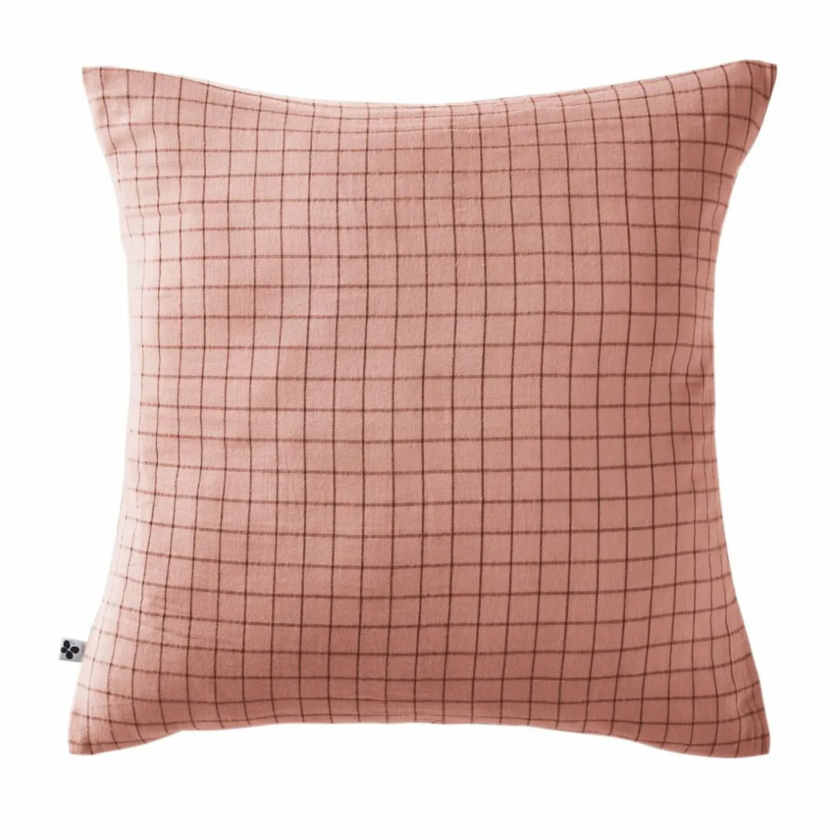 EMINZA Taie d'oreiller carrée gaze de coton (60 x 60 cm) Gaïa Mix Rose Pêche Sale
