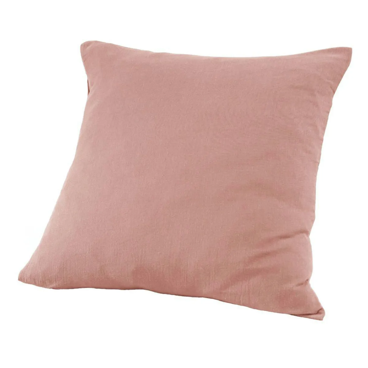 EMINZA Taie d'oreiller carrée gaze de coton (60 x 60 cm) Gaïa Rose Pêche Online