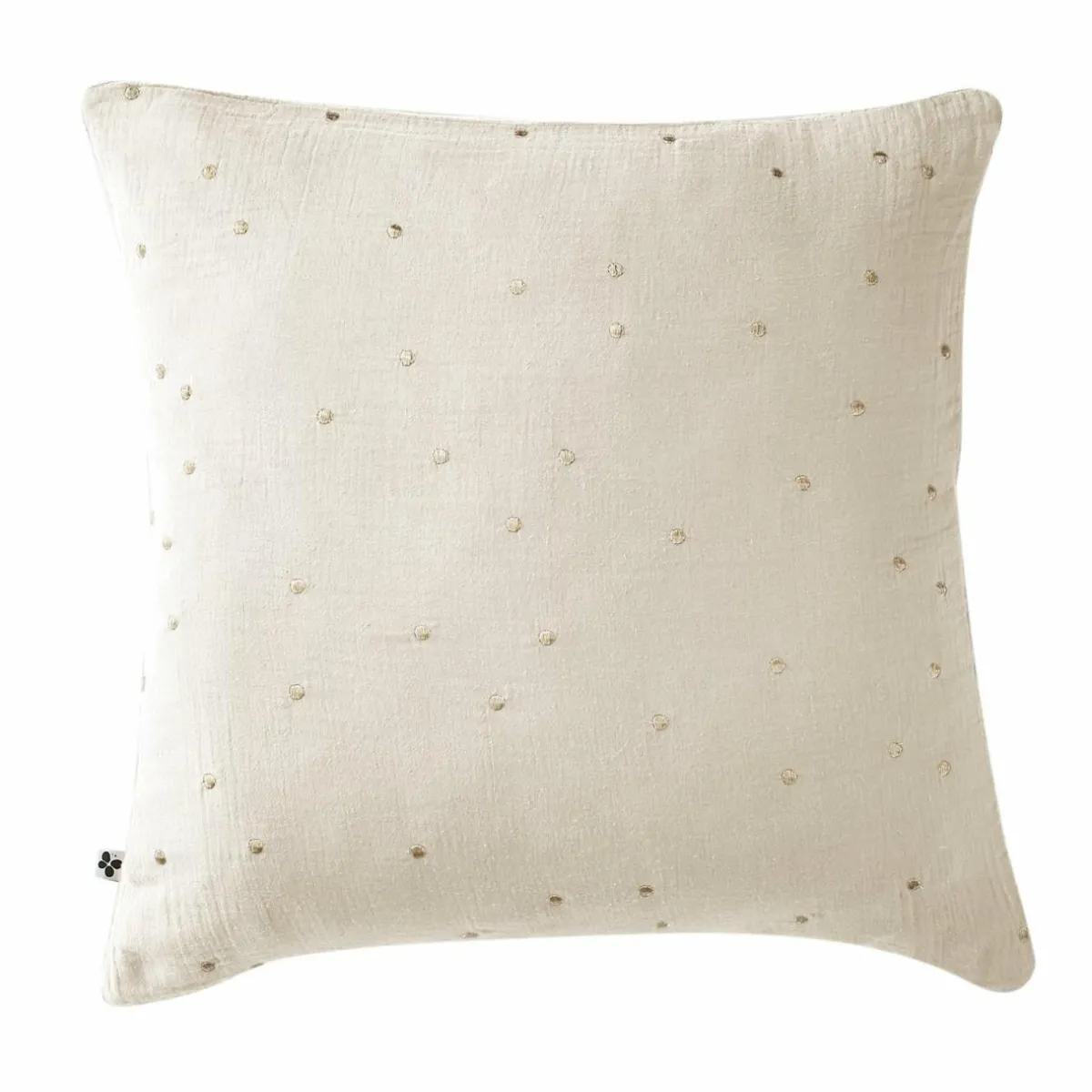 EMINZA Taie d'oreiller carrée gaze de coton (60 x 60 cm) Gaïa Chic pampa Beige Sale