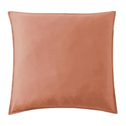 EMINZA Taie d'oreiller carrée lyocell Tencel™ lavé (80 x 80 cm) Olivia Terracotta