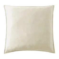 EMINZA Taie d'oreiller carrée lyocell Tencel™ lavé (80 x 80 cm) Olivia pampa Beige New