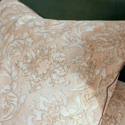 TRADI LINGE Taie d'oreiller carrée percale de coton (65 x 65 cm) Palazzo Beige