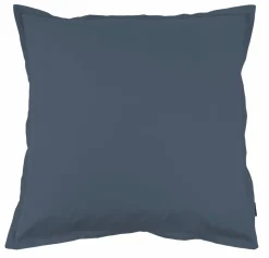 EMINZA Taie d'oreiller carrée percale de coton (65 x 65 cm) Cali Bleu marine New
