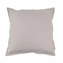 EMINZA Taie d'oreiller carrée percale de coton (65 x 65 cm) Cali Gris clair