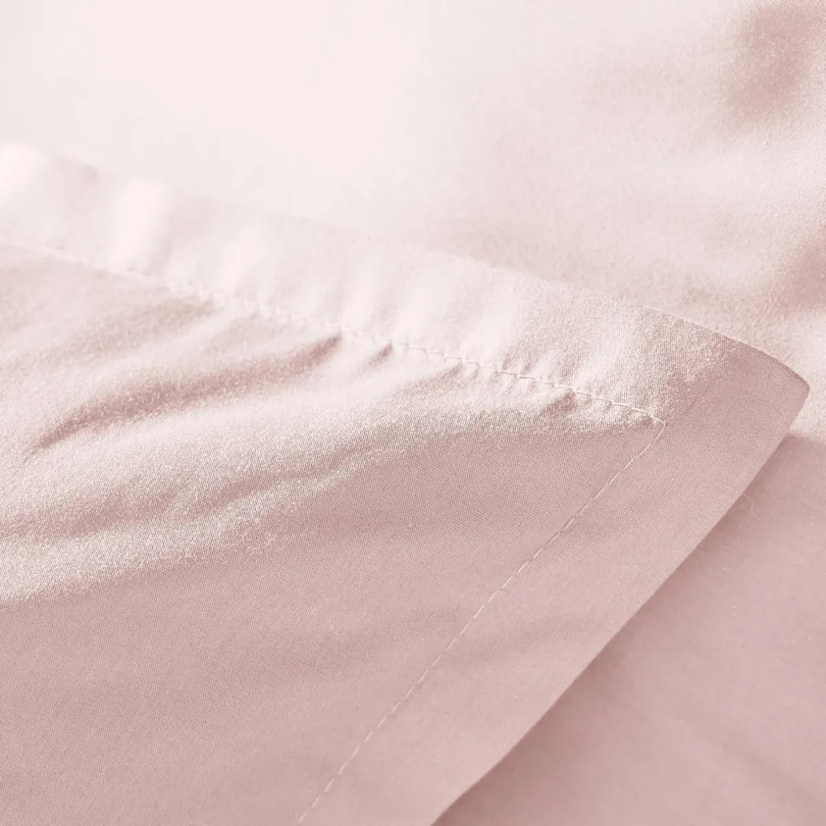 EMINZA Taie d'oreiller carrée percale de coton (80 x 80 cm) Cali Rose poudré Discount