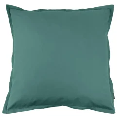 EMINZA Taie d'oreiller carrée percale de coton (80 x 80 cm) Cali Bleu canard Sale