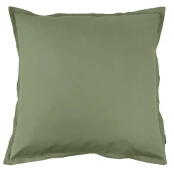 EMINZA Taie d'oreiller carrée percale de coton (80 x 80 cm) Cali Vert romarin Clearance