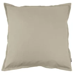 EMINZA Taie d'oreiller carrée percale de coton (80 x 80 cm) Cali Taupe Hot