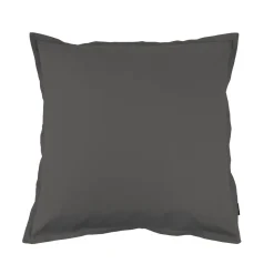 EMINZA Taie d'oreiller carrée percale de coton (65 x 65 cm) Cali Gris Anthracite Clearance