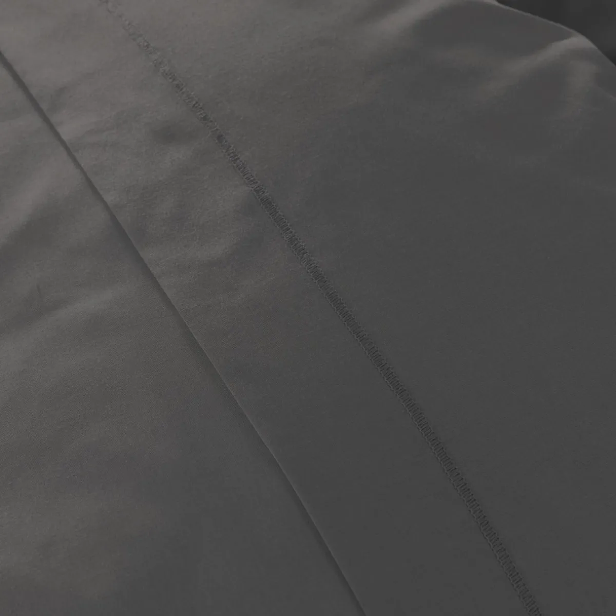 EMINZA Taie d'oreiller carrée percale de coton (65 x 65 cm) Cali Gris Anthracite Clearance
