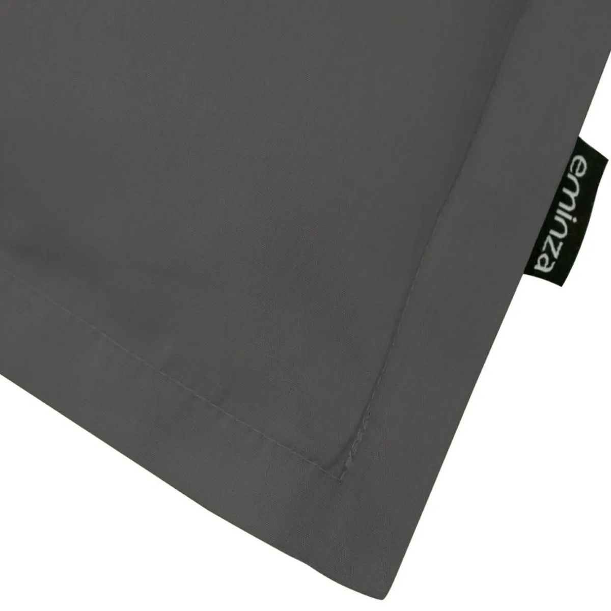 EMINZA Taie d'oreiller carrée percale de coton (65 x 65 cm) Cali Gris Anthracite Clearance