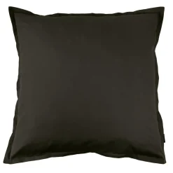 EMINZA Taie d'oreiller carrée percale de coton (80 x 80 cm) Cali e Noir Outlet