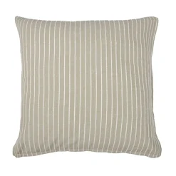 EMINZA Taie d'oreiller carrée réversible coton texturé et percale (80 x 80 cm) Alice Ecru Sale