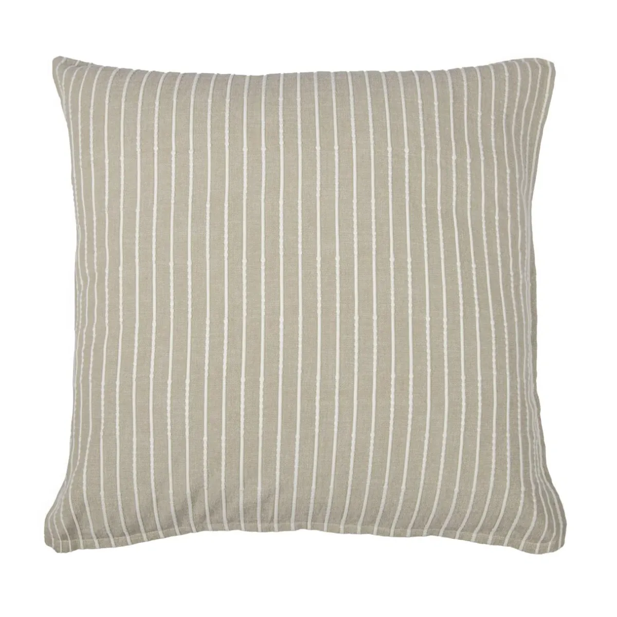 EMINZA Taie d'oreiller carrée réversible coton texturé et percale (80 x 80 cm) Alice Ecru Sale