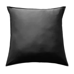 EMINZA Taie d'oreiller carrée satin de bambou (63 x 63 cm) Sienna Noir Online