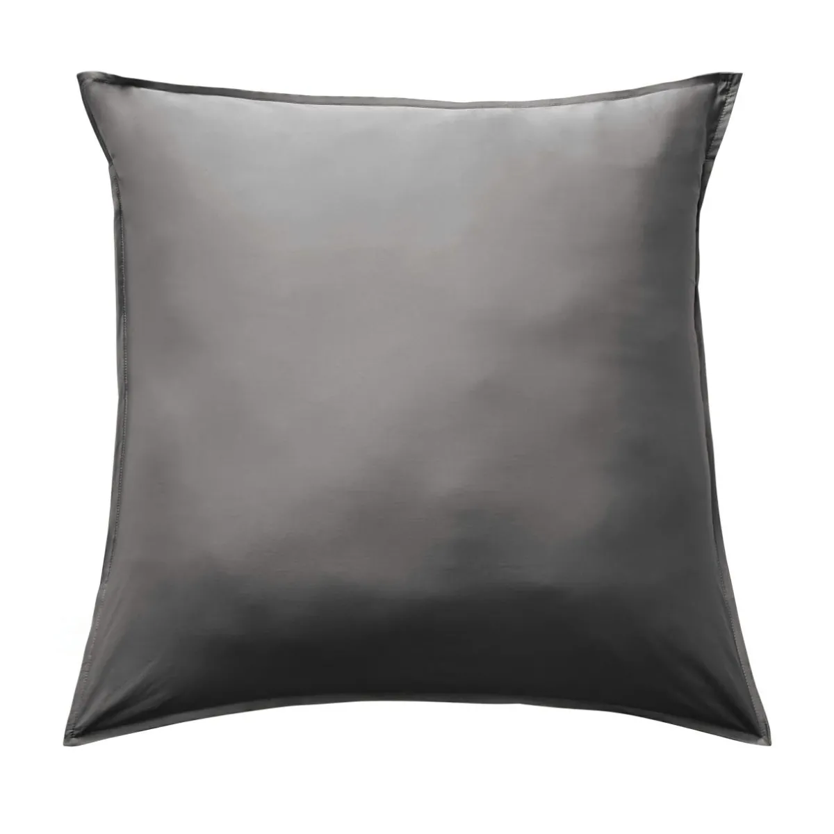 EMINZA Taie d'oreiller carrée satin de bambou (63 x 63 cm) Sienna granit Gris Best