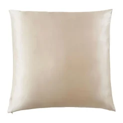 EMINZA Taie d'oreiller carrée soie de mûrier (80 x 80 cm) Mizuki pampa Beige Best
