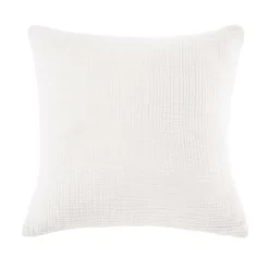EMINZA Taie d'oreiller quadruple gaze de coton (60 x 60 cm) Victoria x Gaïa chantilly Blanc Online
