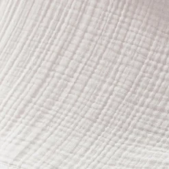 EMINZA Taie d'oreiller quadruple gaze de coton (50 x 70 cm) Victoria x Gaïa chantilly Blanc Hot