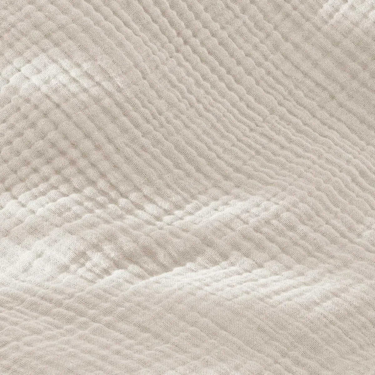 EMINZA Taie d'oreiller quadruple gaze de coton (80 x 80 cm) Victoria x Gaïa pampa Beige New